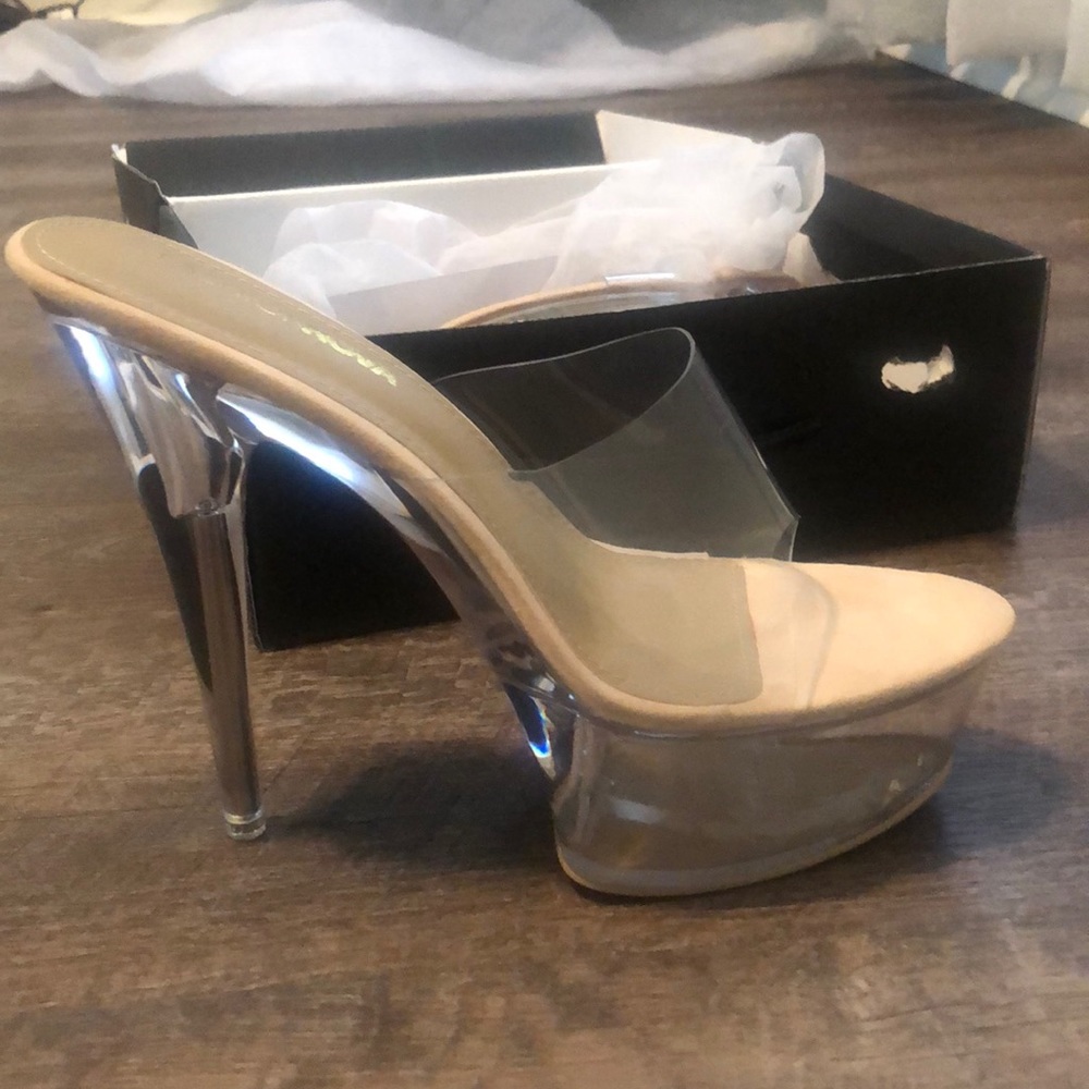 Brand new fashion nova pvc heels